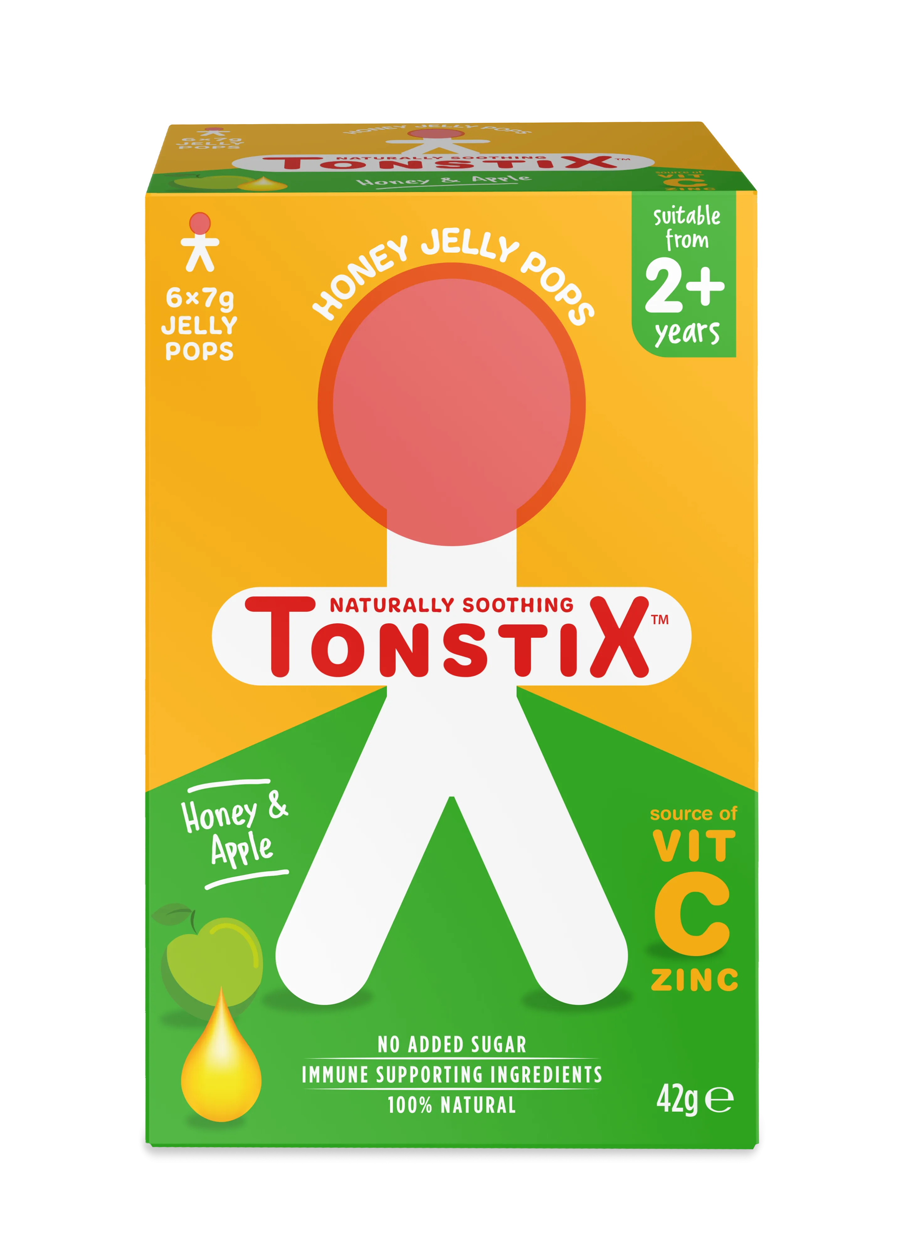 TONSTIX HONEY JELLY POPS APPLE