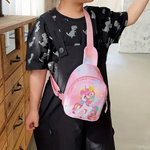 Unicorn Cartoon Shoulder Bag  Perfect Gift for Kids Ages 36