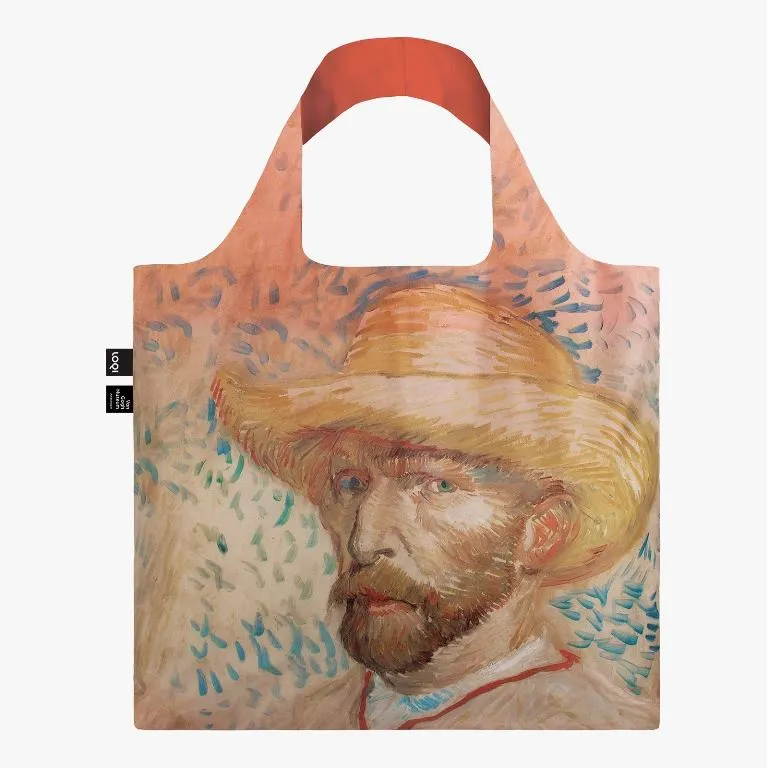 Van Gogh Self Protrait with Straw Hat Tote Bag