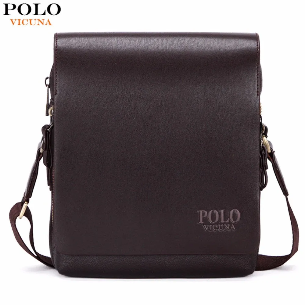 VICUNA POLO New Arrival Fashion Business Leather Men Messenger Bags Promotional Small Crossbody Shoulder Bag Casual Man Bag