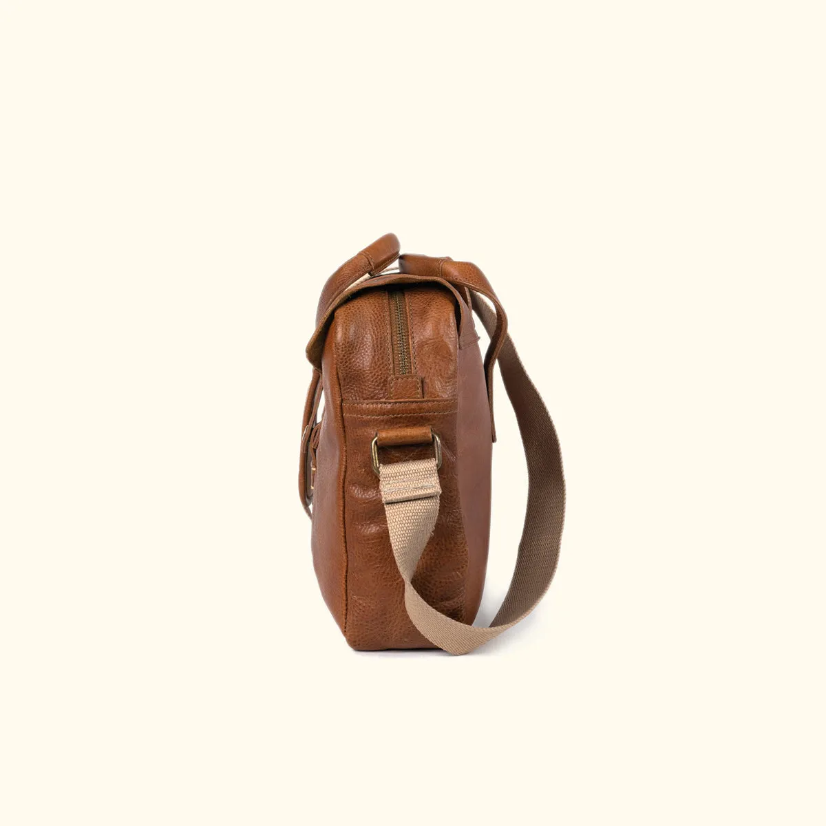 Walker Leather Briefcase Bag | Rustic Tan