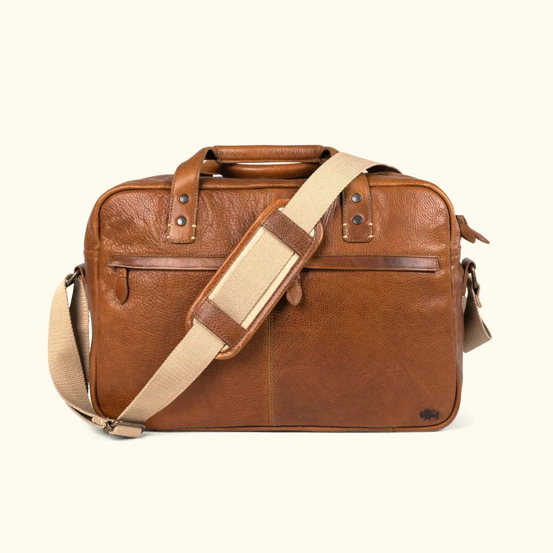 Walker Leather Pilot Bag | Rustic Tan