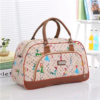 WEIJU Size 46*27*21cm Summer Style Women Travel Bags 2017 High Quality Waterproof Female Handbag Duffle Luggage Bag YA0218