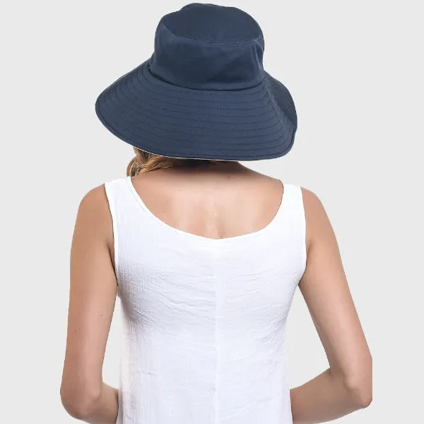 Women Reversible Wide Brim Bucket Hat UV218