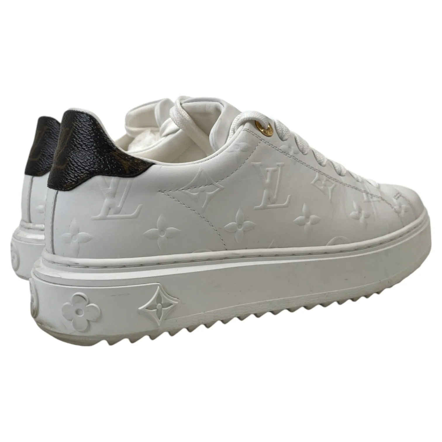 Women's Time Out Monogram Low Trainers White Size EU 37 / UK 4