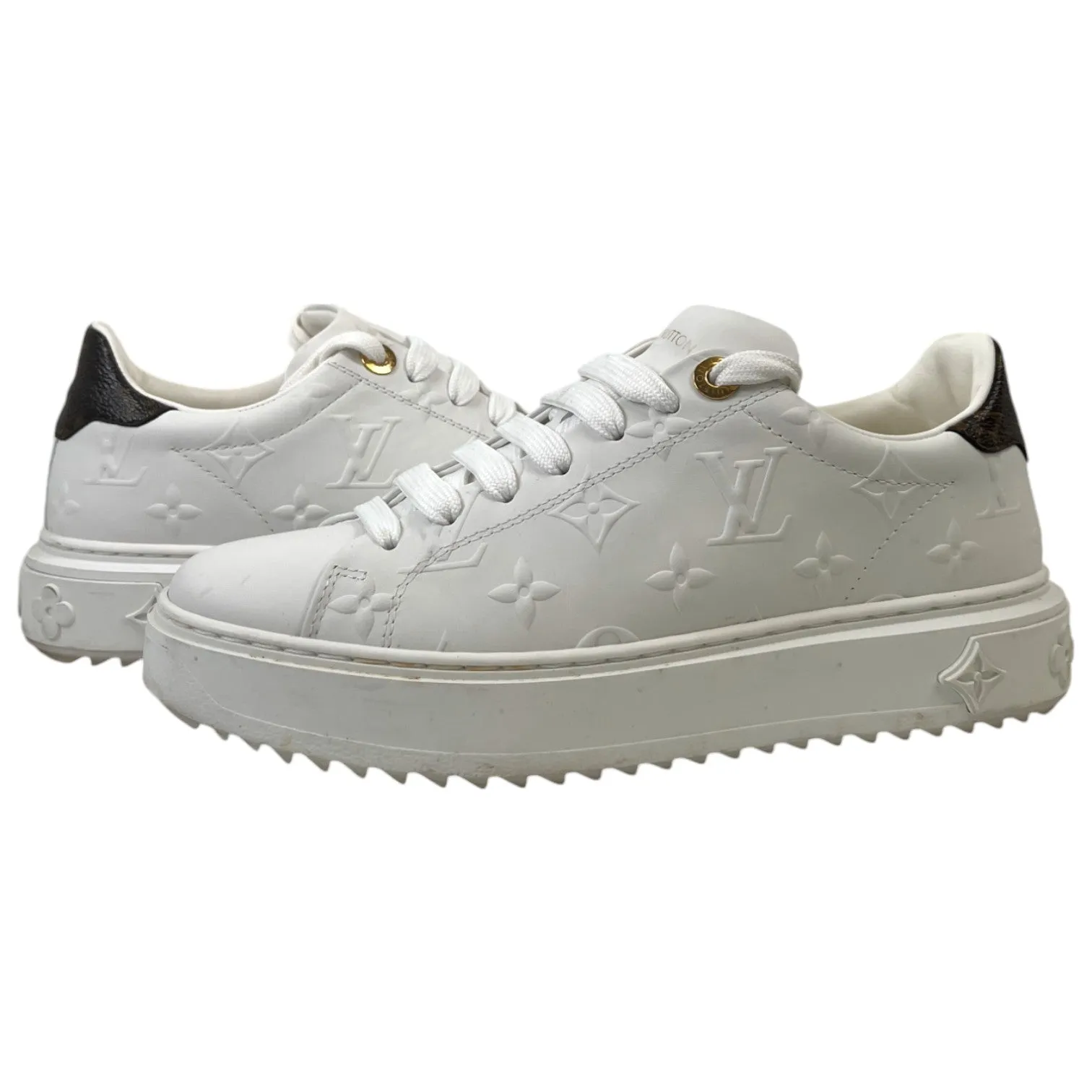 Women's Time Out Monogram Low Trainers White Size EU 37 / UK 4