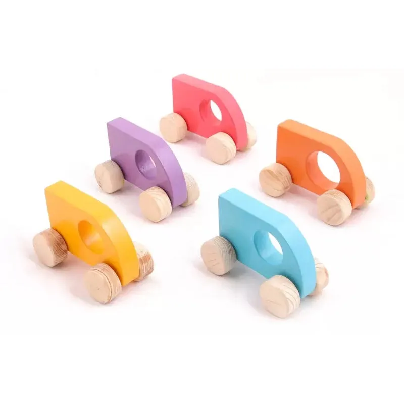 Wooden Push Toy  Nano Car's set for Kids - Small Size