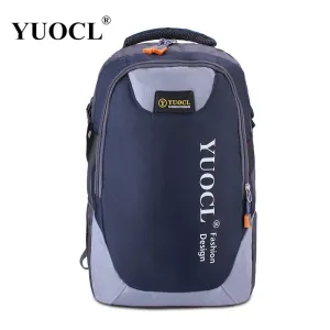 YUOCL fashion casual double-shoulder travel backpack for women school bags for teenagers printing men backpack sac a dos